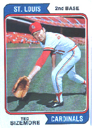 1974 Topps Baseball Cards      209     Ted Sizemore
